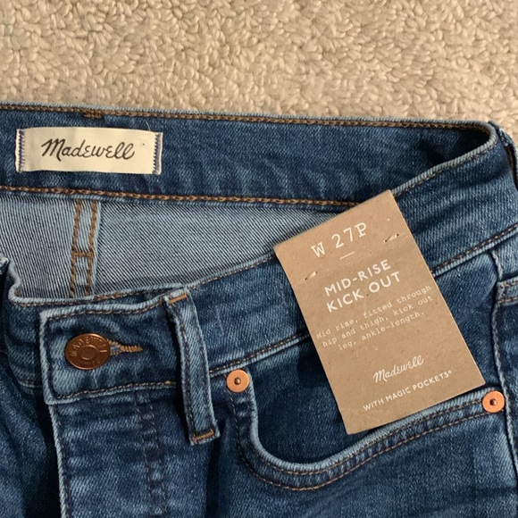 NWT Madewell Petite Kick Out Crop Jeans (27P) - Picture 7 of 10